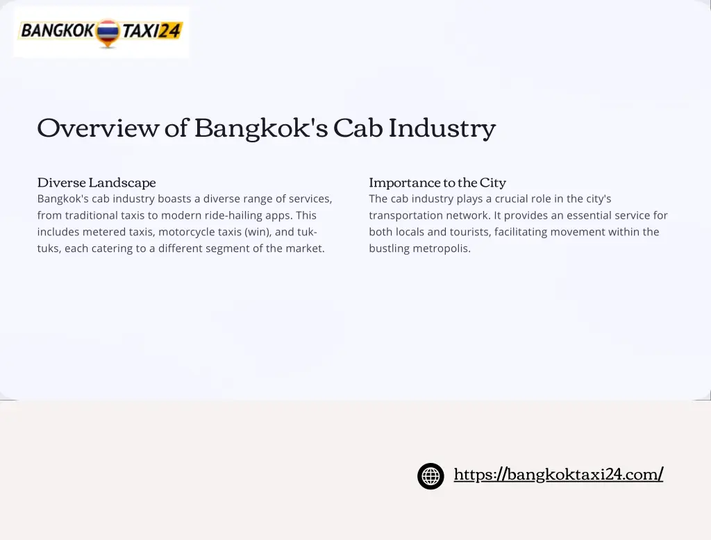 overview of bangkok s cab industry