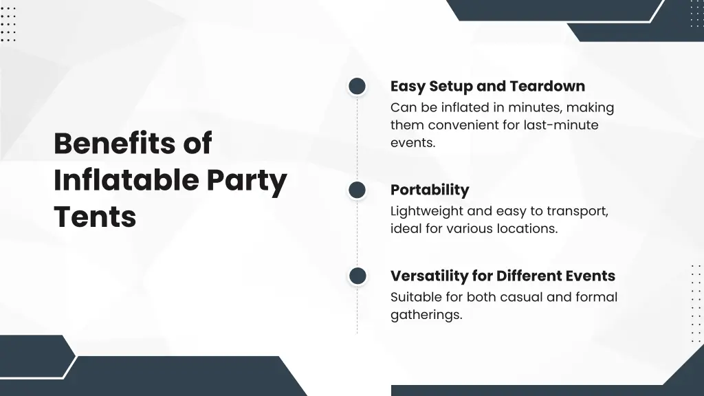 easy setup and teardown