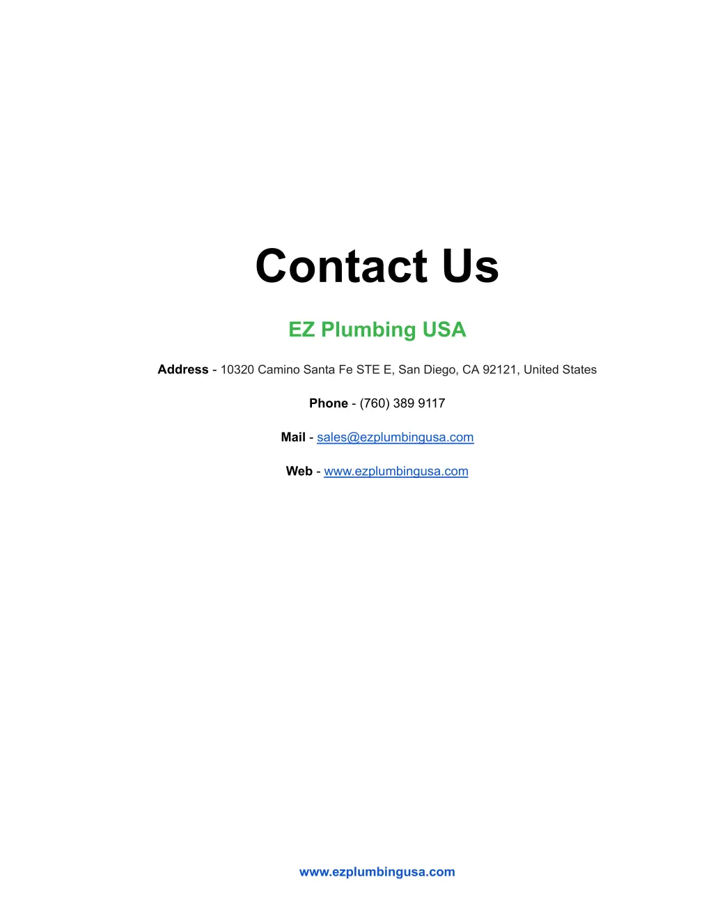 contact us