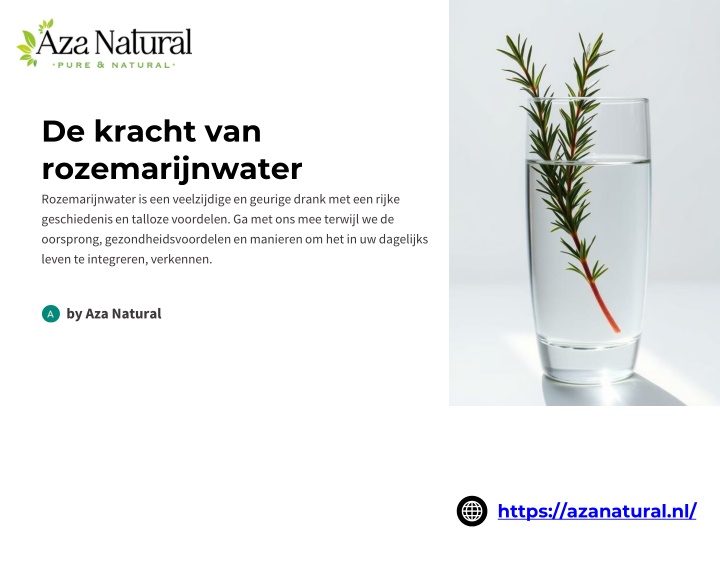de kracht van rozemarijnwater rozemarijnwater