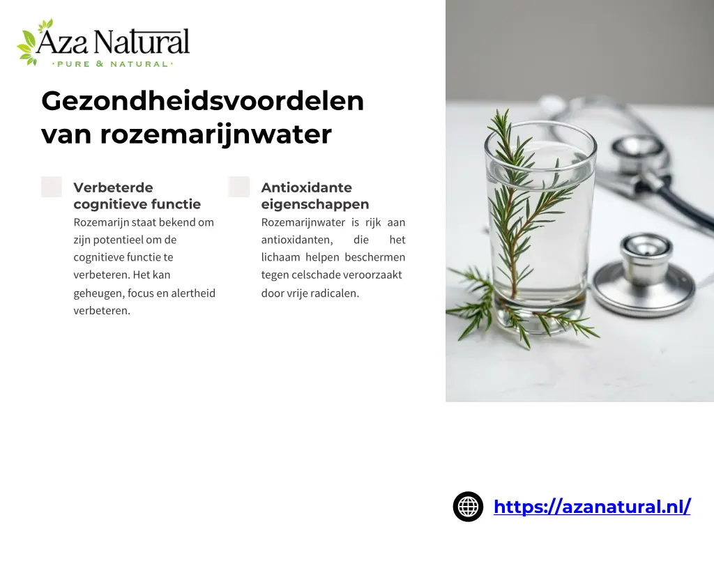 gezondheidsvoordelen van rozemarijnwater