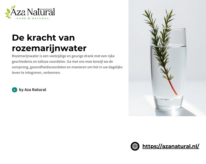 de kracht van rozemarijnwater rozemarijnwater