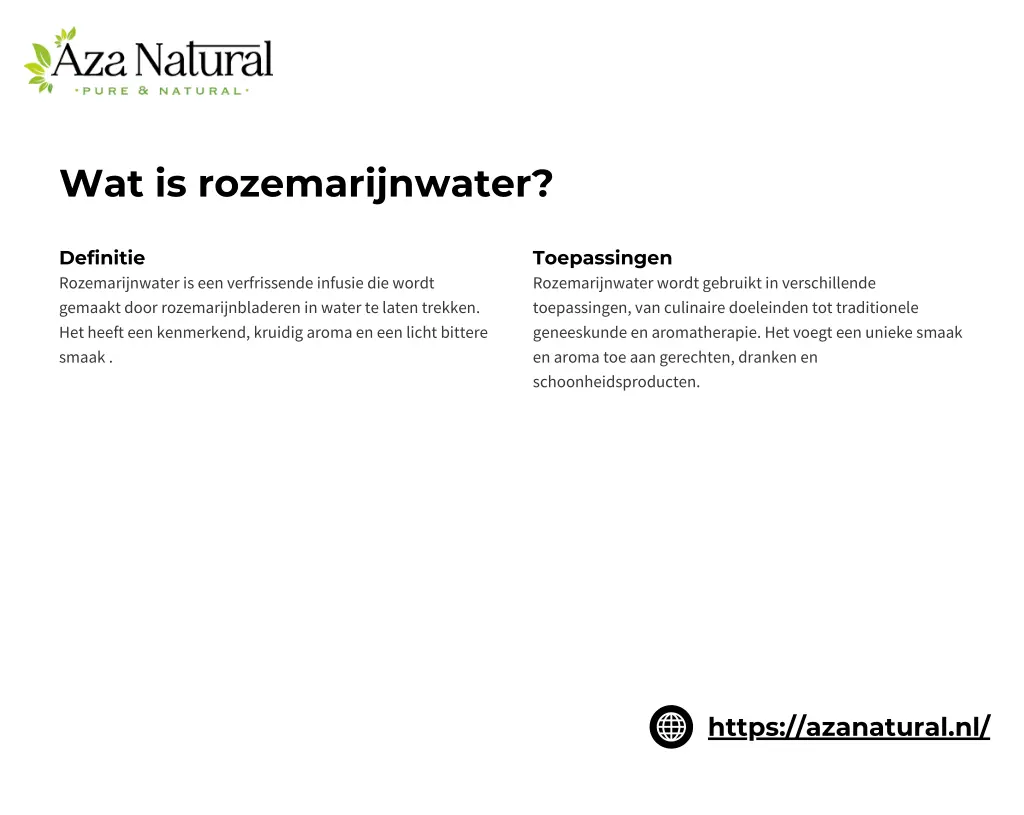 wat is rozemarijnwater