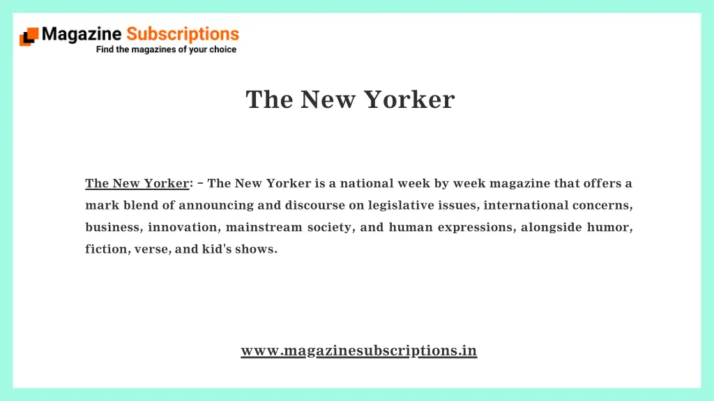 the new yorker