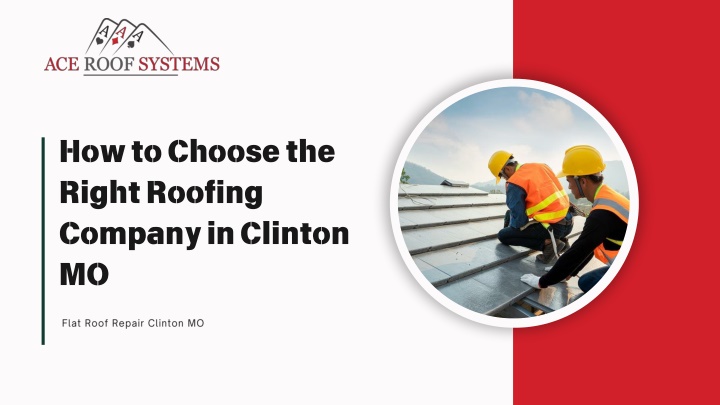 how to choose the right roofing company