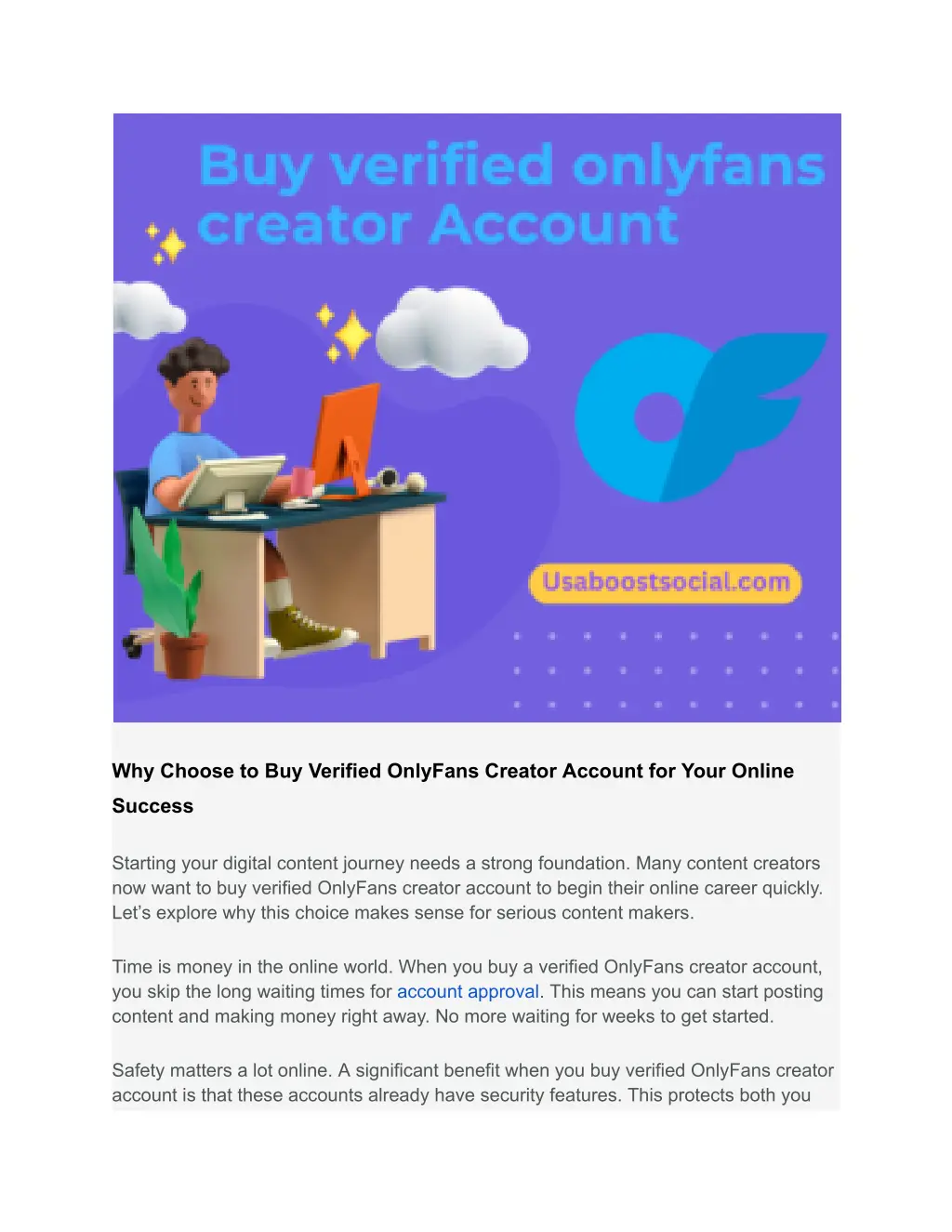 why choose to buy verified onlyfans creator