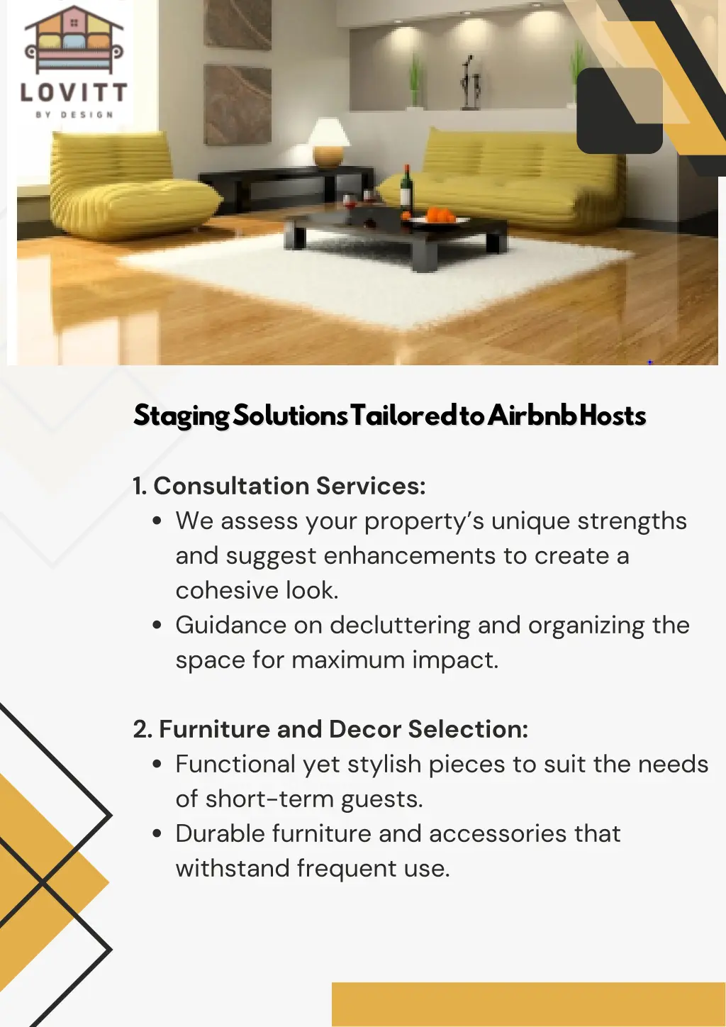 staging solutions tailored to airbnb hosts