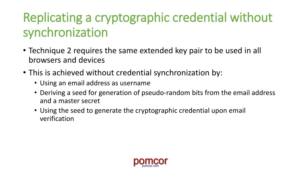 replicating a cryptographic credential without