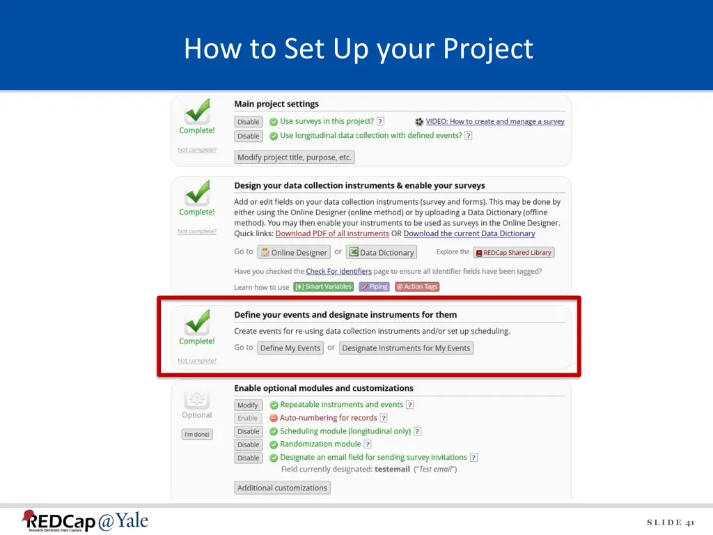 how to set up your project 2