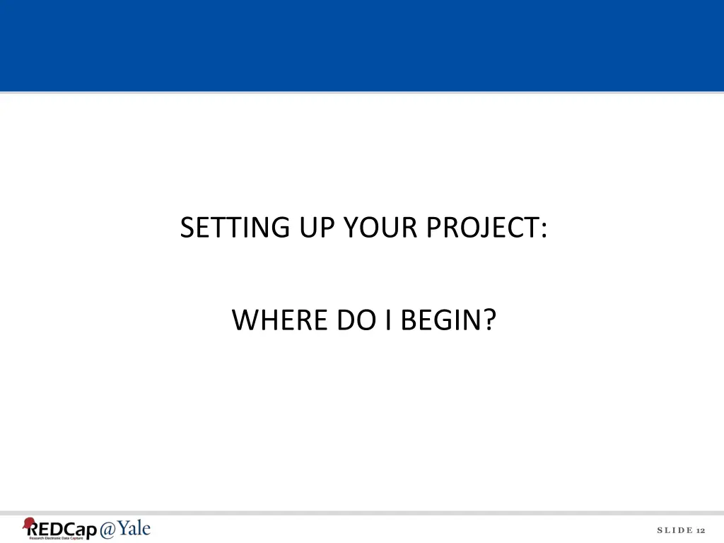 setting up your project