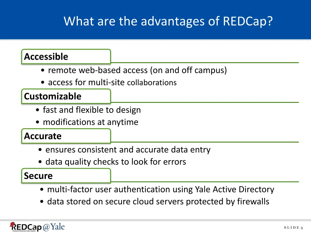 what are the advantages of redcap