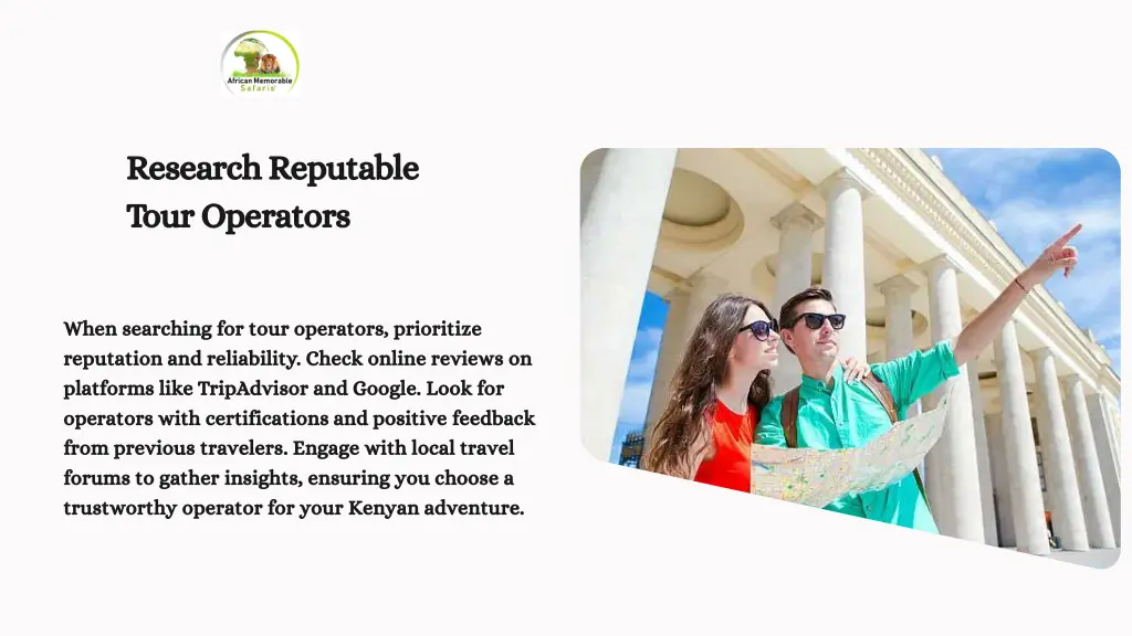 research reputable tour operators