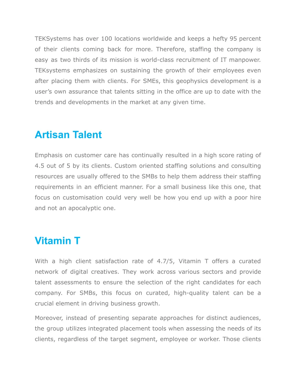 teksystems has over 100 locations worldwide
