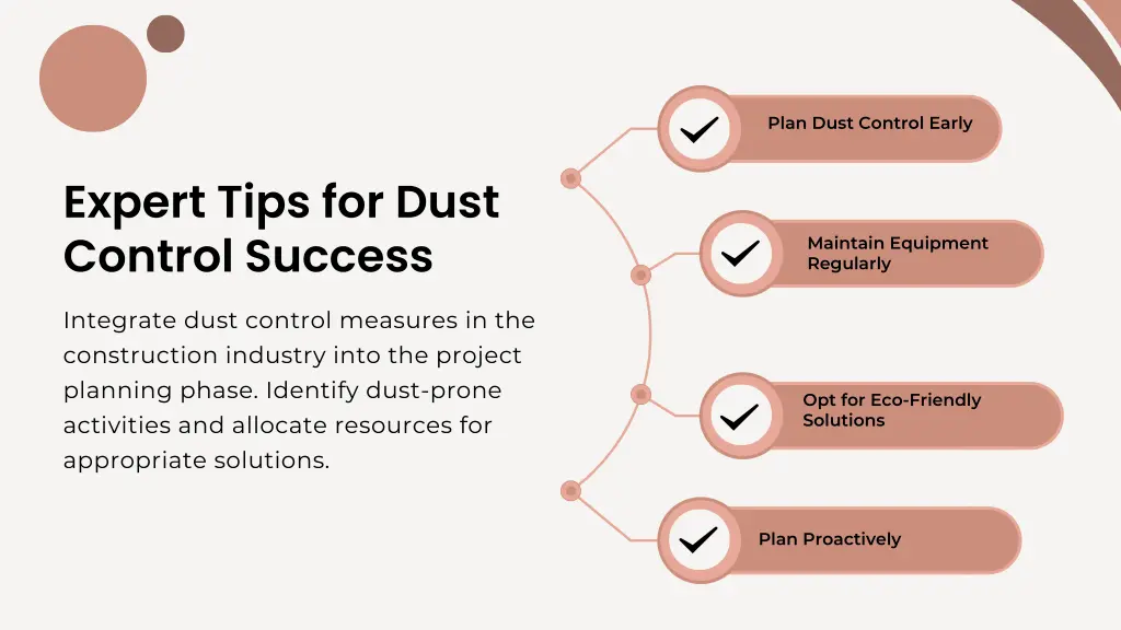 plan dust control early