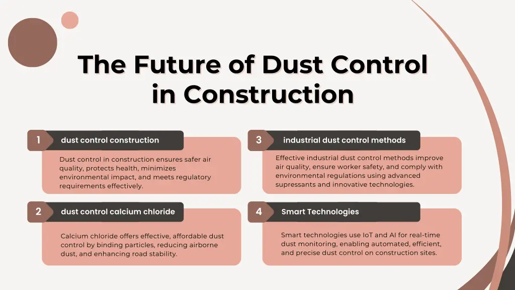 the future of dust control the future of dust