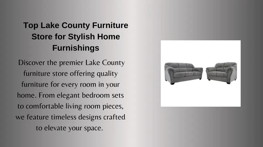 top lake county furniture store for stylish home