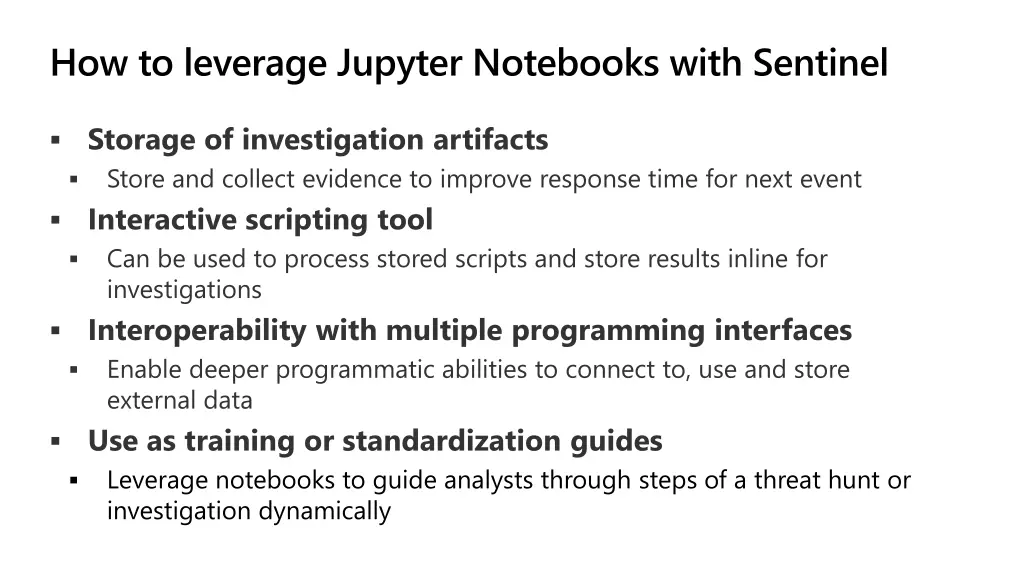 how to leverage jupyter notebooks with sentinel