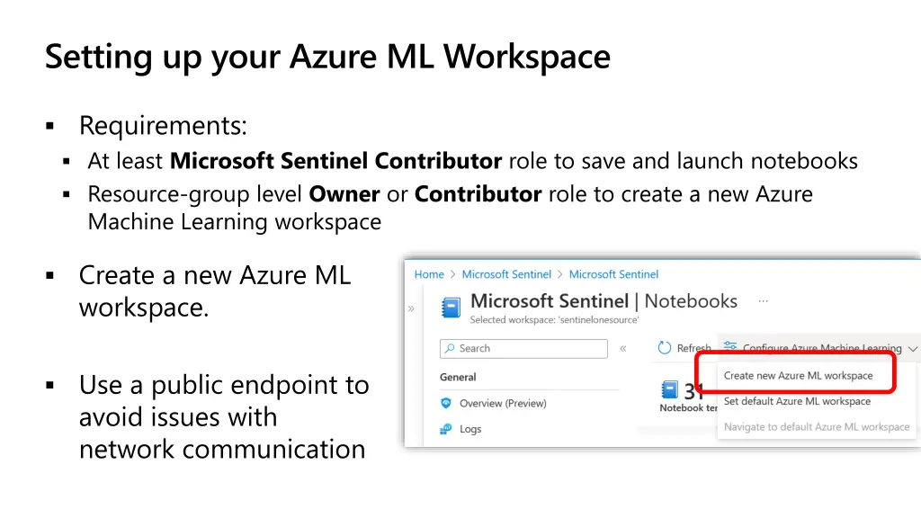 setting up your azure ml workspace