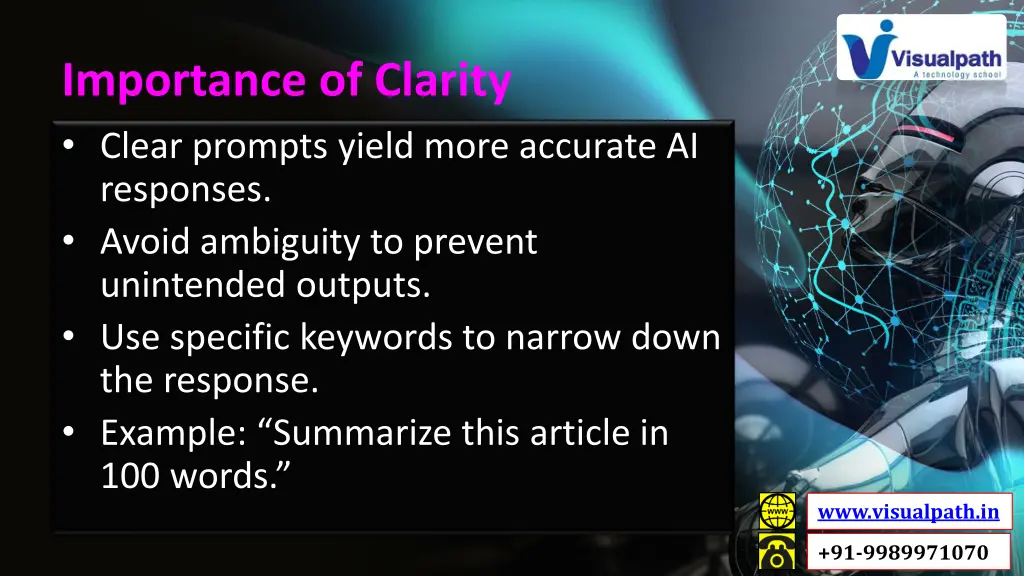 importance of clarity clear prompts yield more