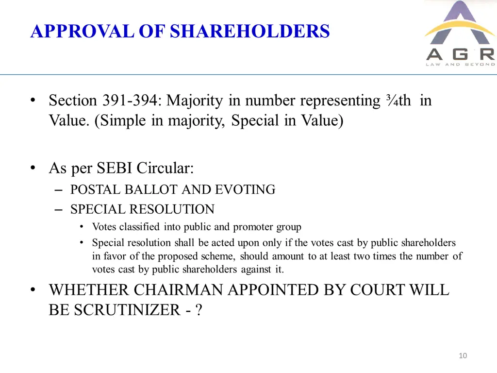 approval of shareholders