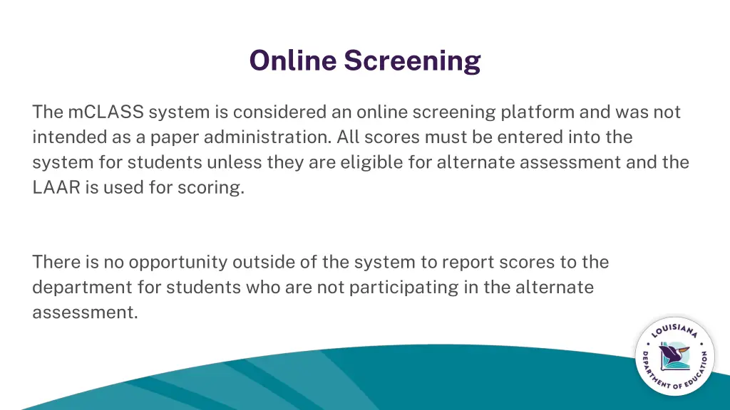 online screening