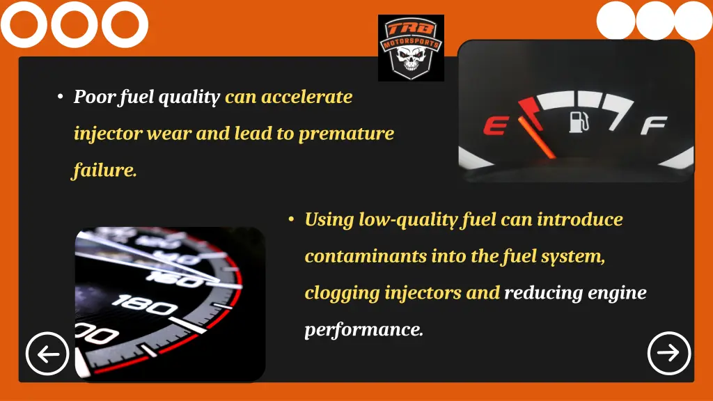 poor fuel quality can accelerate