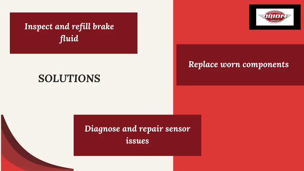 inspect and refill brake fluid