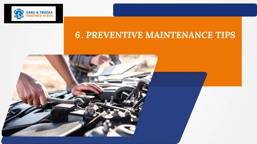 6 preventive maintenance tips