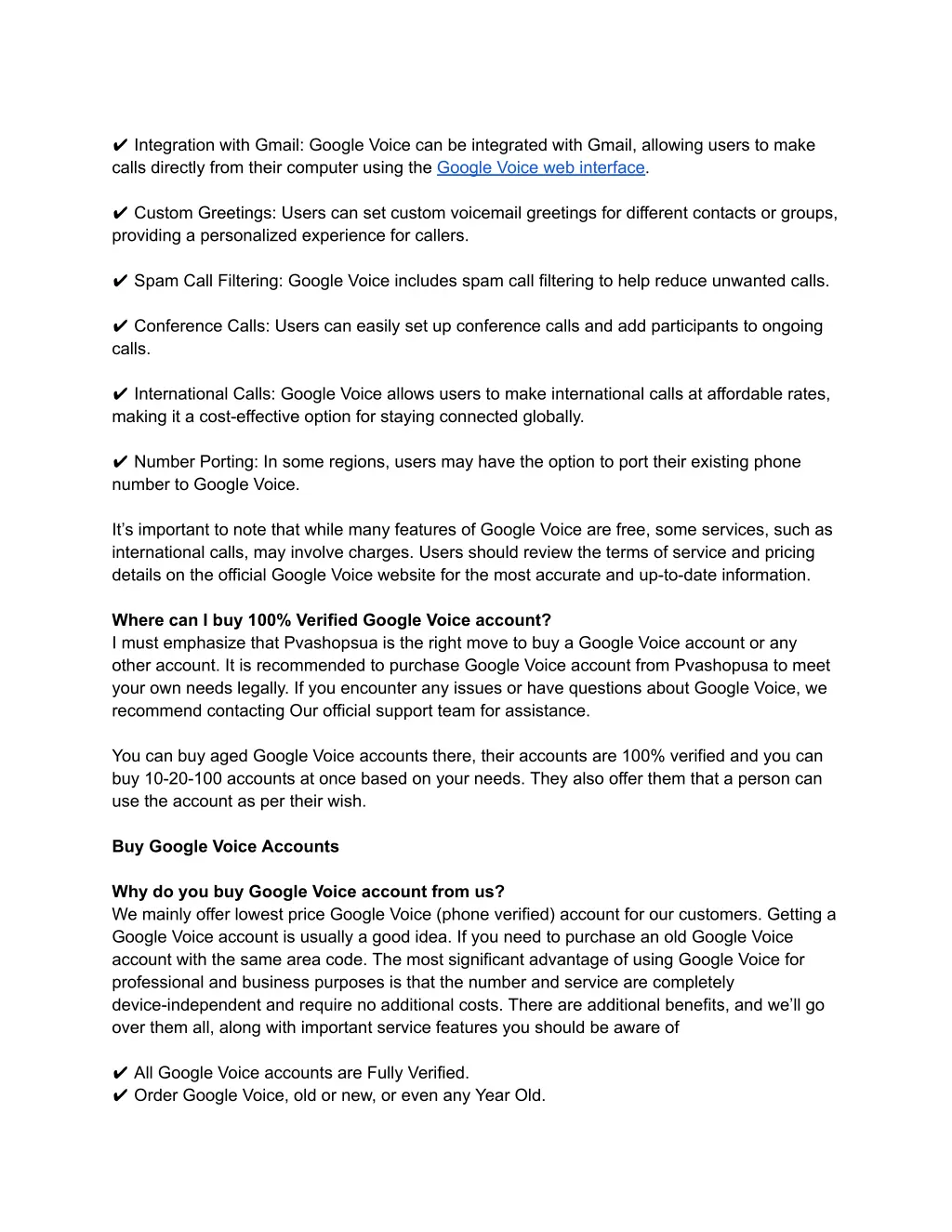 integration with gmail google voice