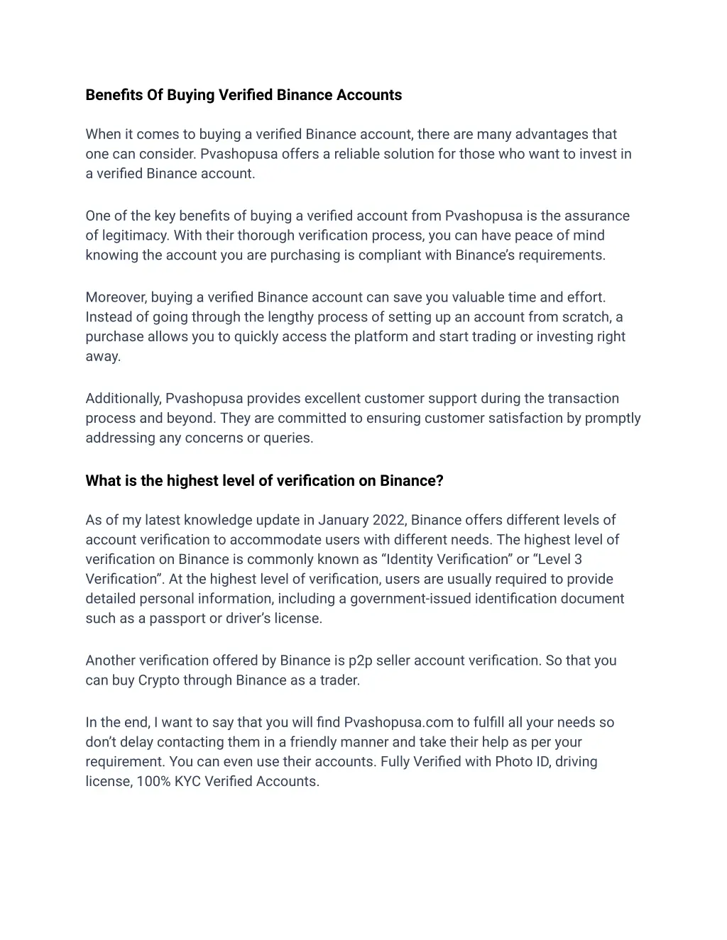 benefits of buying verified binance accounts