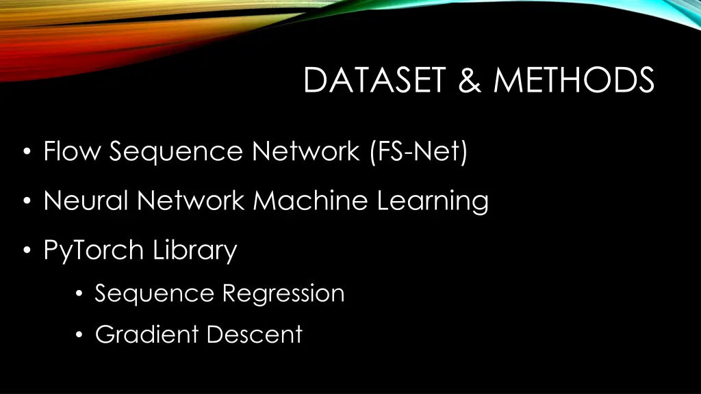 dataset methods