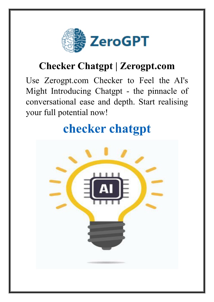 checker chatgpt zerogpt com use zerogpt