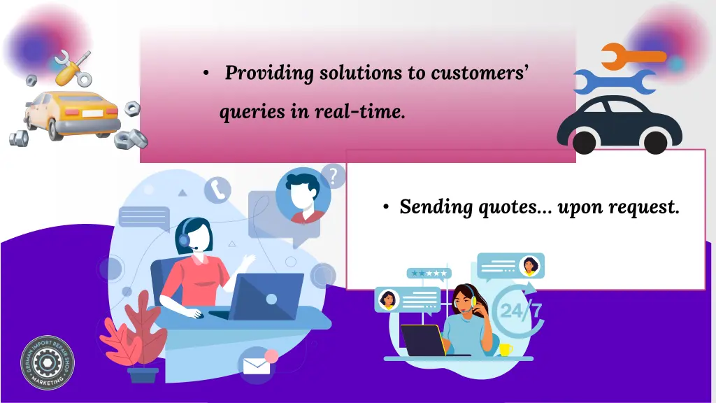 providing solutions to customers