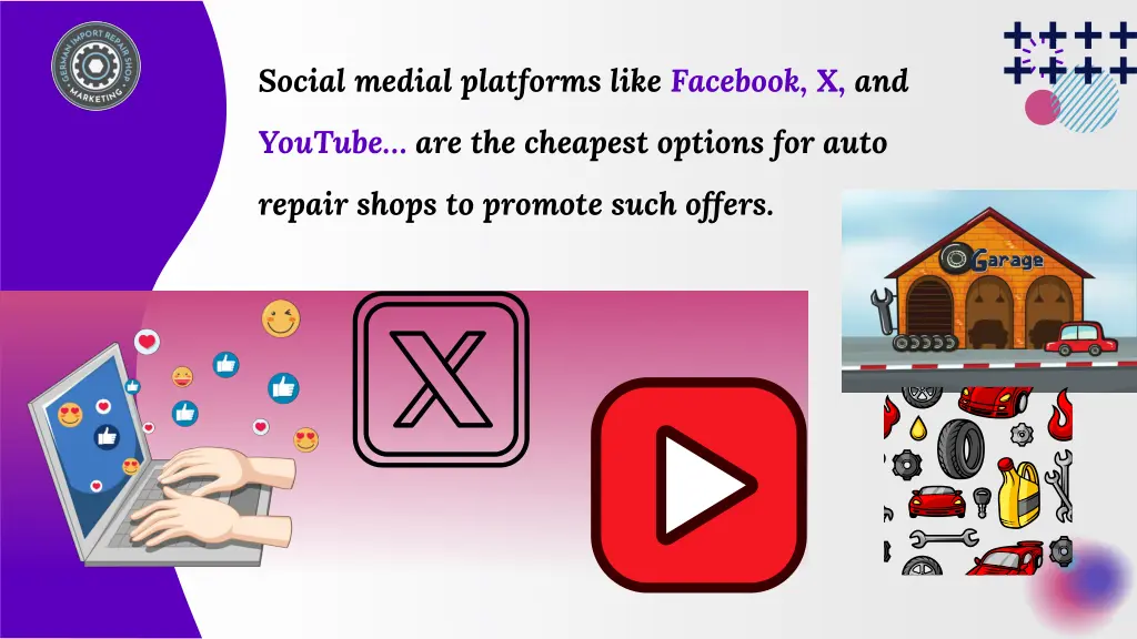 social medial platforms like facebook x and