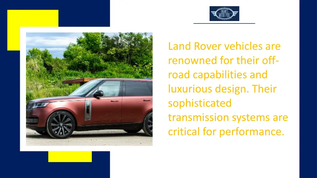 land rover vehicles are renowned for their