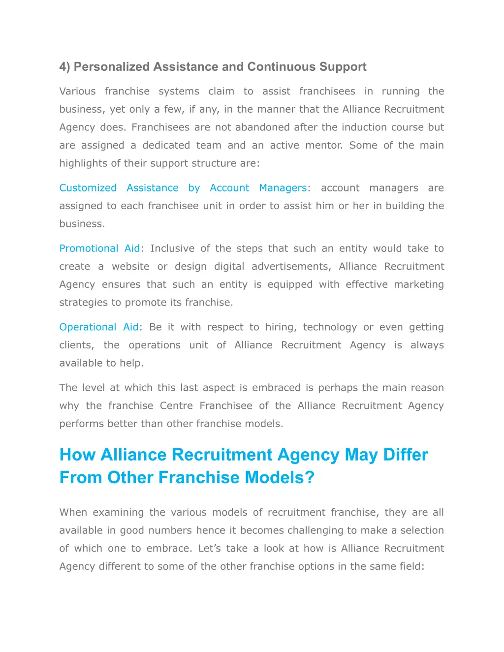 4 personalized assistance and continuous support