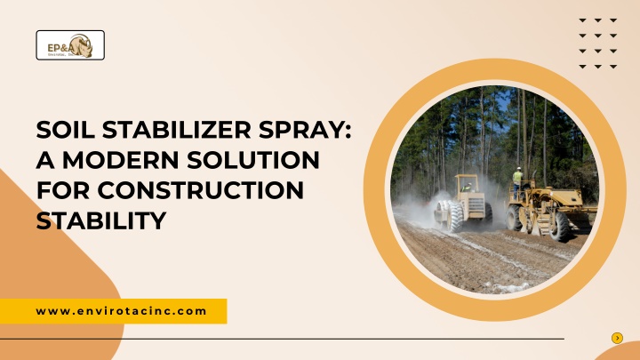 soil stabilizer spray a modern solution