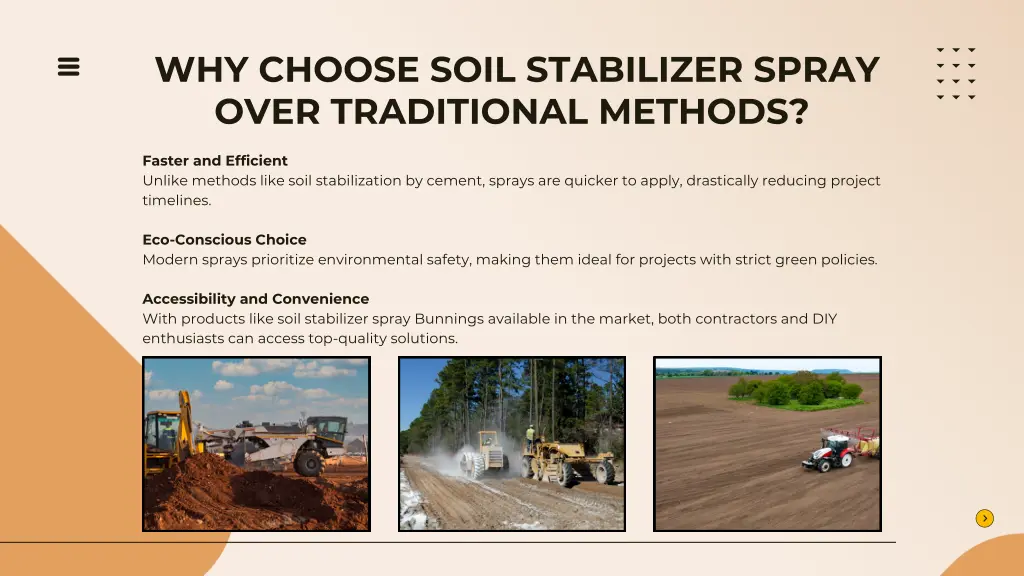 why choose soil stabilizer spray over traditional