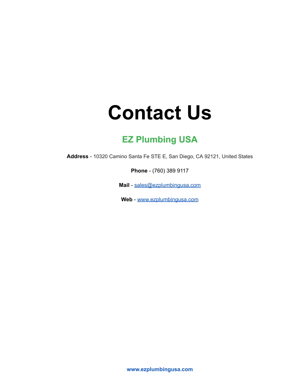 contact us