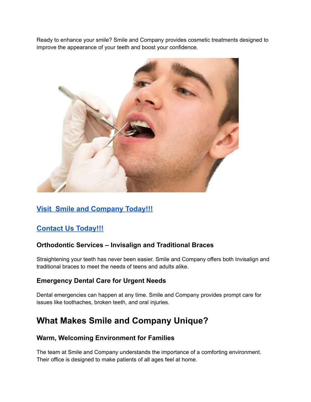 ready to enhance your smile smile and company