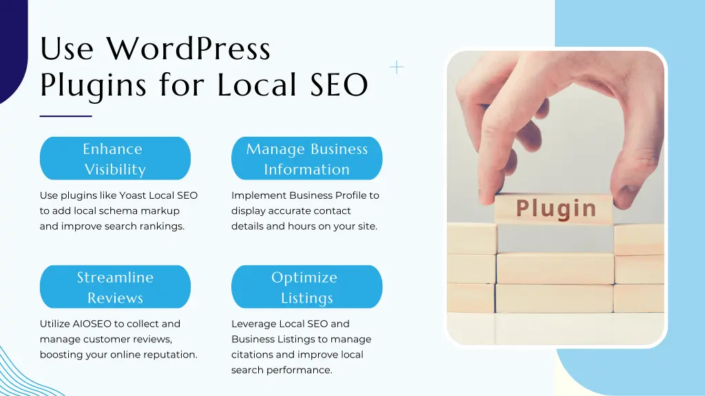 use wordpress plugins for local seo