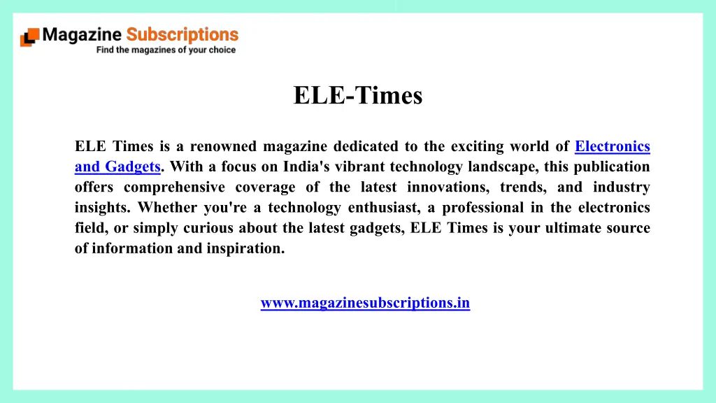 ele times