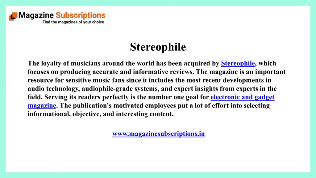 stereophile