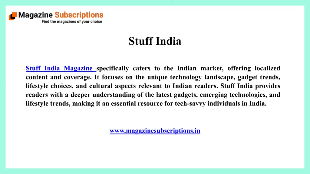 stuff india