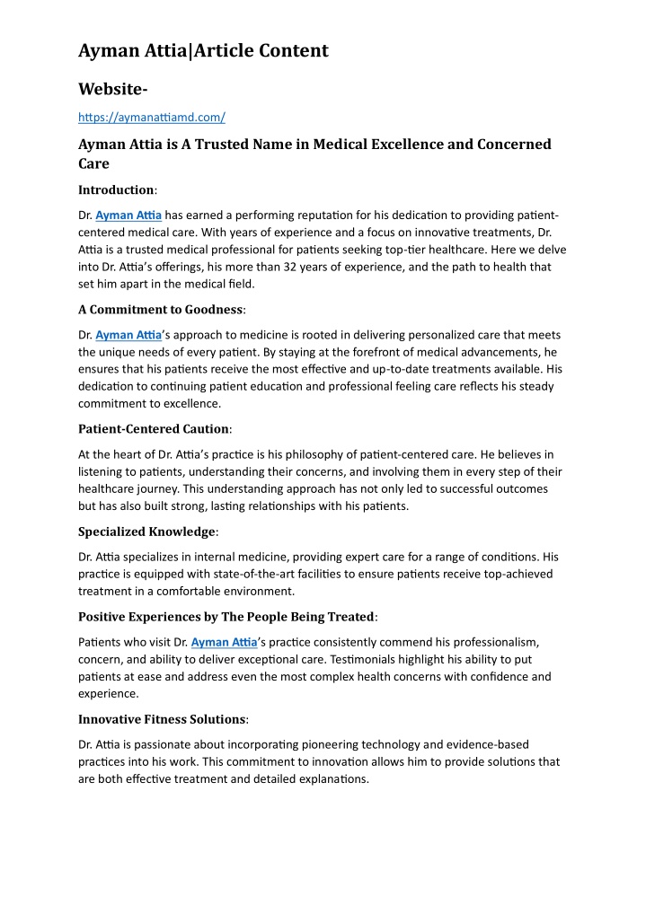 ayman attia article content