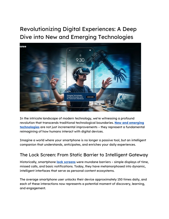 revolutionizing digital experiences a deep dive