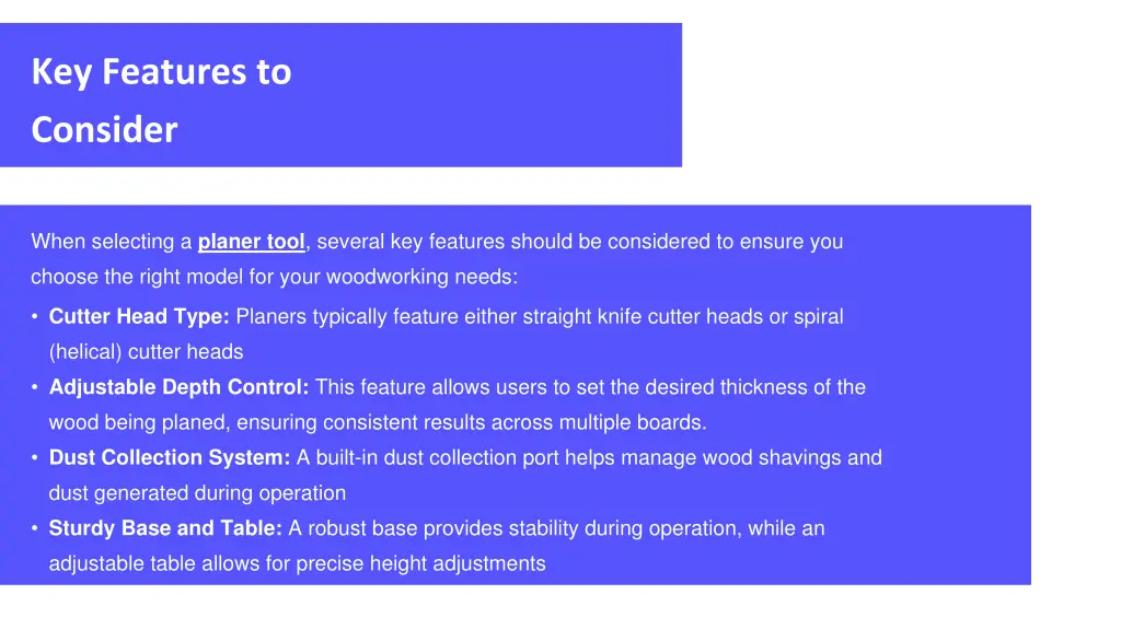 key features to consider