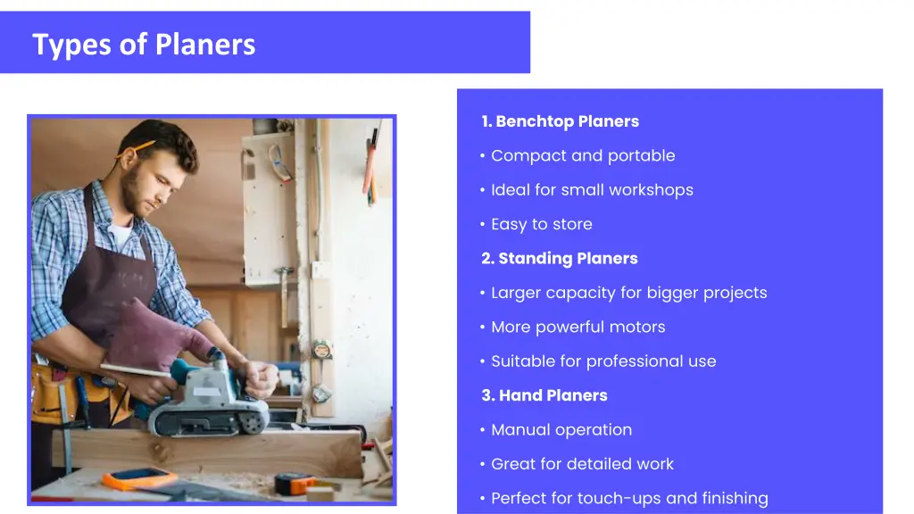 types of planers