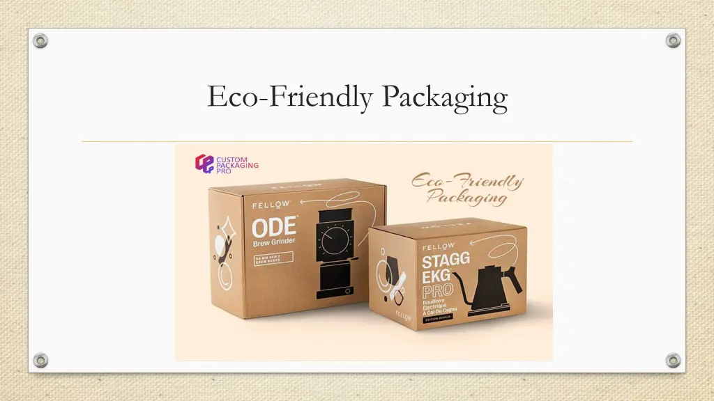 eco friendly packaging