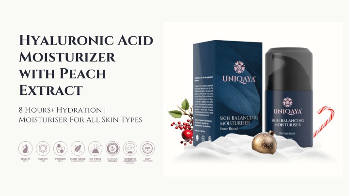 hyaluronic acid moisturizer with peach extract